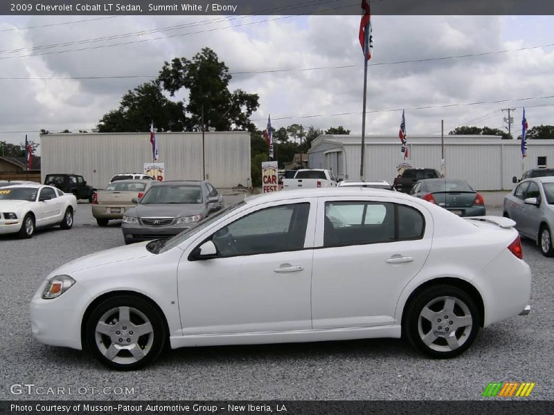 Summit White / Ebony 2009 Chevrolet Cobalt LT Sedan