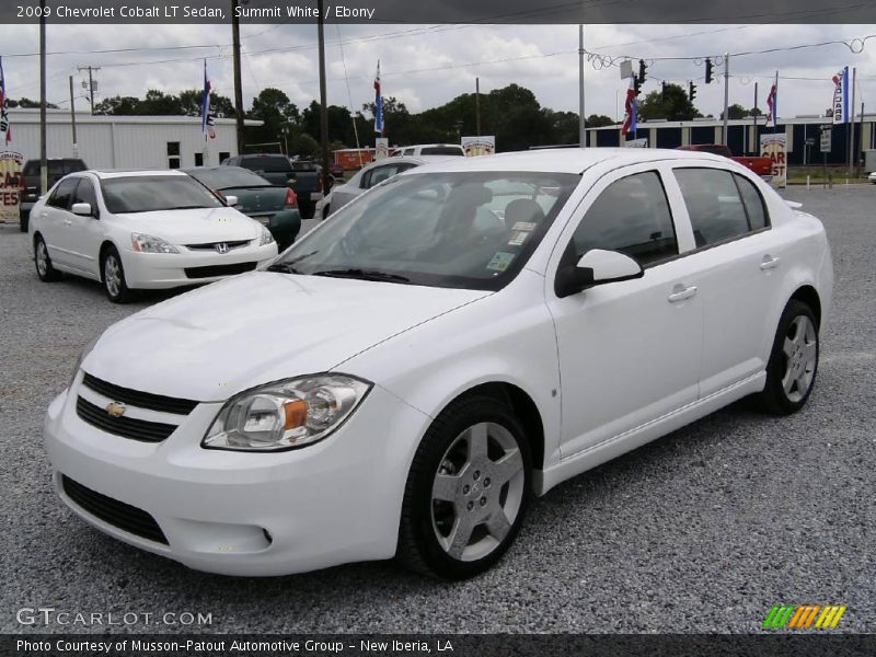 Summit White / Ebony 2009 Chevrolet Cobalt LT Sedan