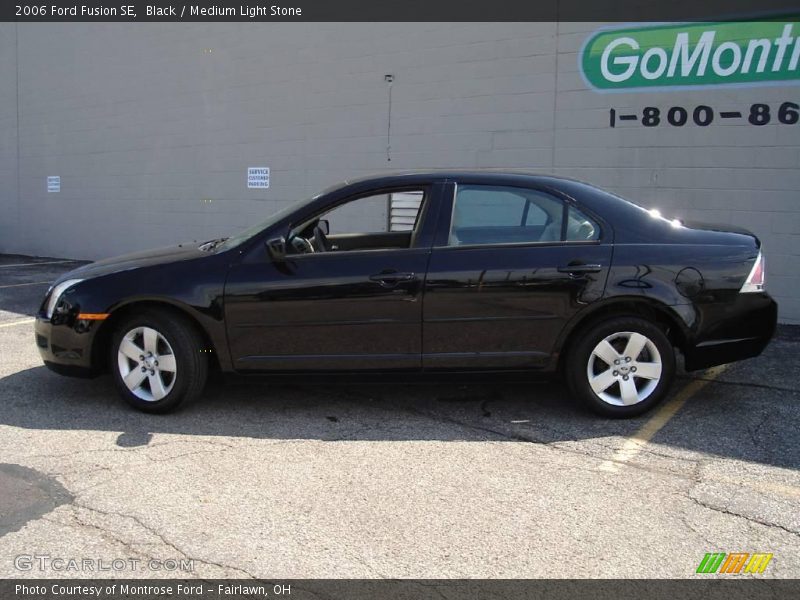 Black / Medium Light Stone 2006 Ford Fusion SE
