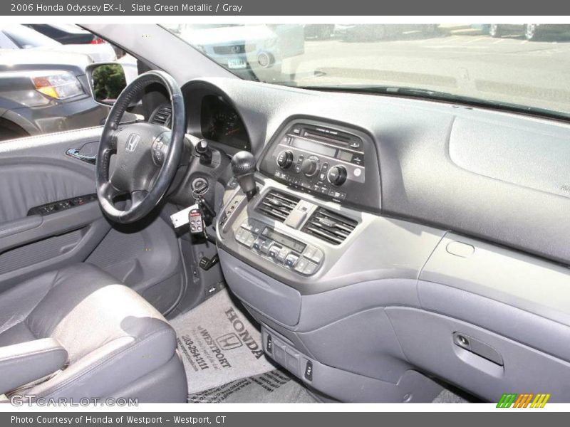 Slate Green Metallic / Gray 2006 Honda Odyssey EX-L