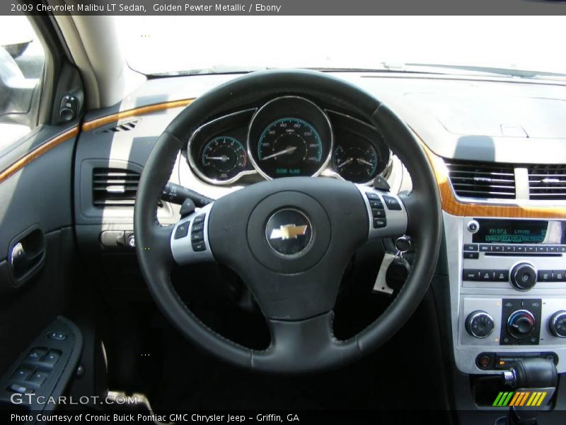 Golden Pewter Metallic / Ebony 2009 Chevrolet Malibu LT Sedan