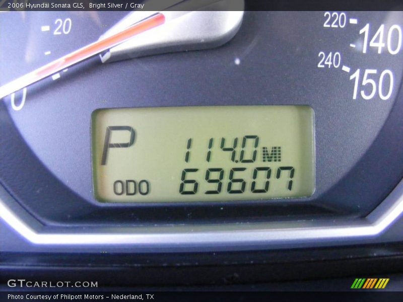 Bright Silver / Gray 2006 Hyundai Sonata GLS