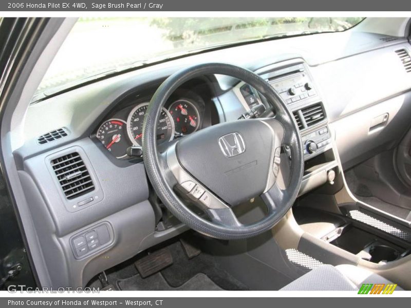 Sage Brush Pearl / Gray 2006 Honda Pilot EX 4WD