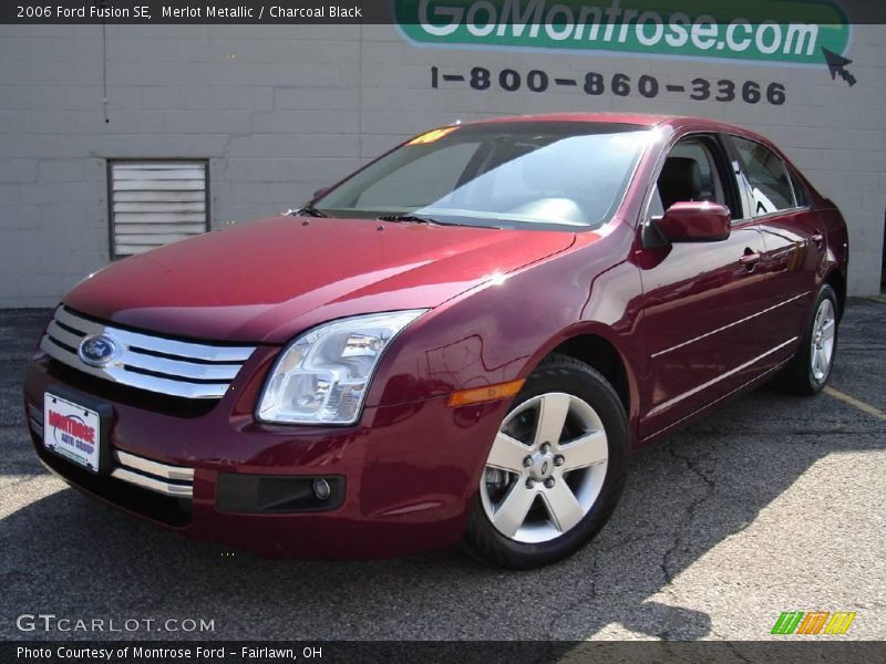 Merlot Metallic / Charcoal Black 2006 Ford Fusion SE