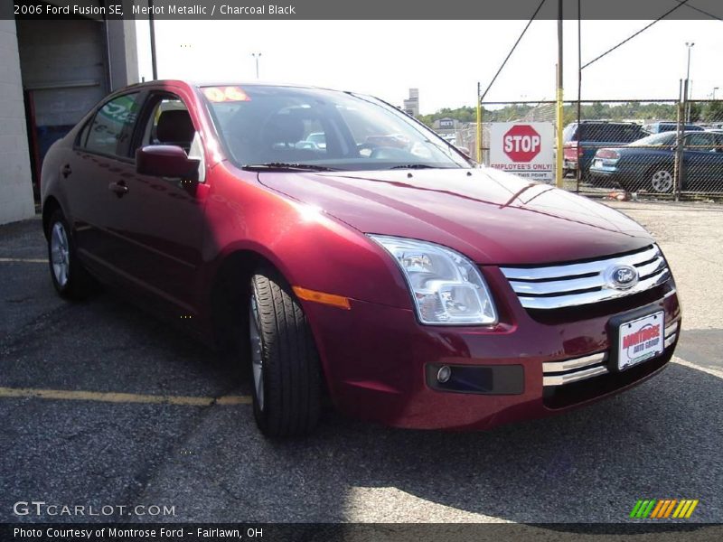 Merlot Metallic / Charcoal Black 2006 Ford Fusion SE