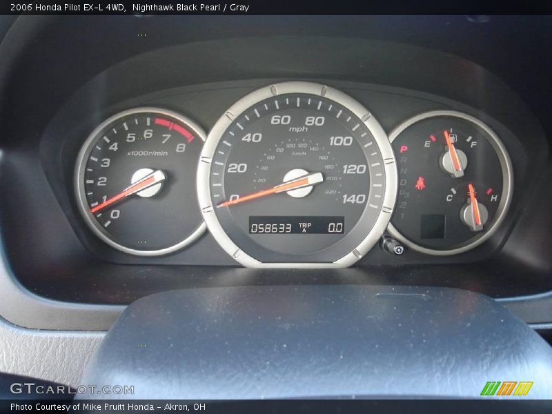 Nighthawk Black Pearl / Gray 2006 Honda Pilot EX-L 4WD