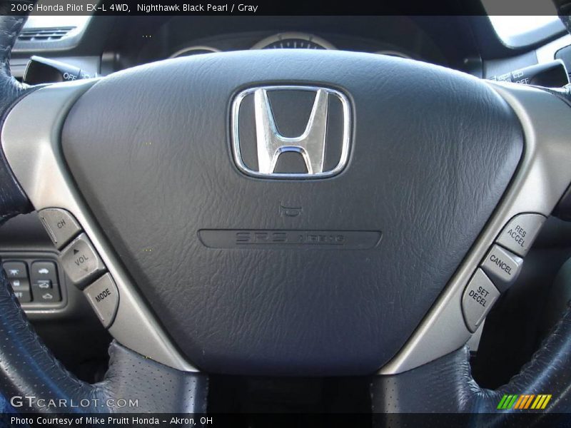 Nighthawk Black Pearl / Gray 2006 Honda Pilot EX-L 4WD