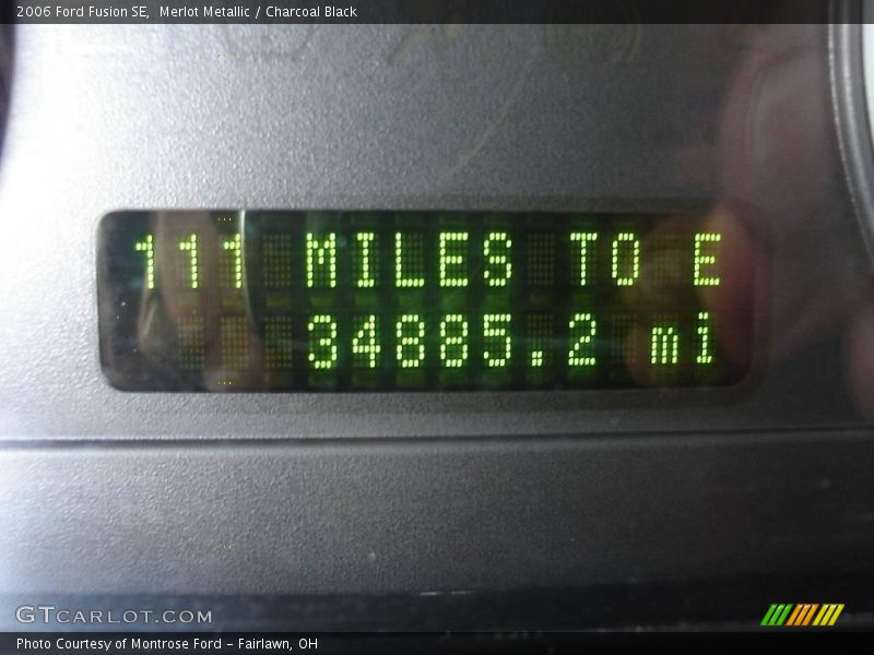 Merlot Metallic / Charcoal Black 2006 Ford Fusion SE