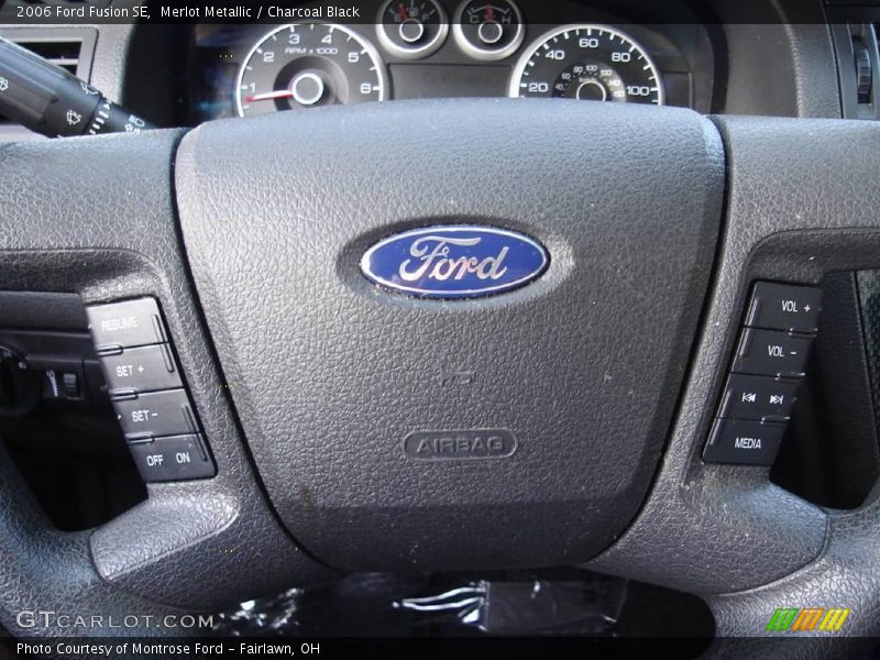 Merlot Metallic / Charcoal Black 2006 Ford Fusion SE