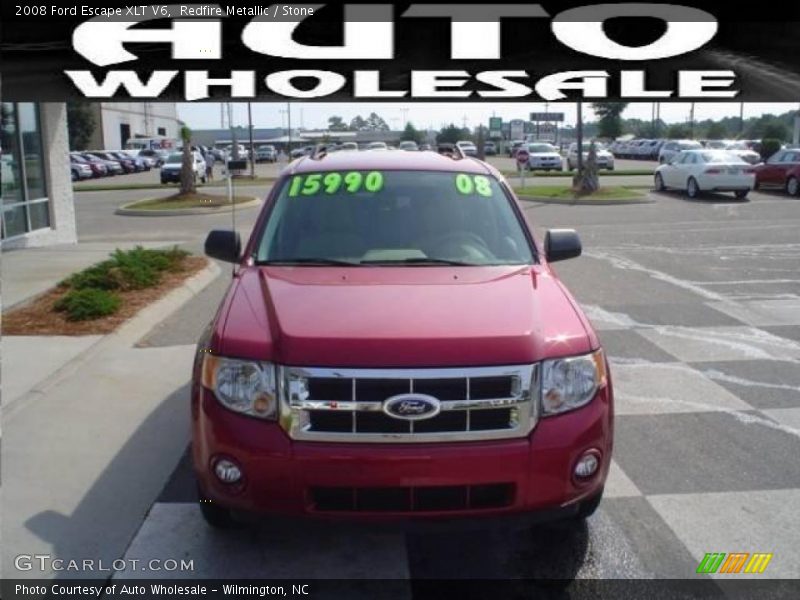 Redfire Metallic / Stone 2008 Ford Escape XLT V6