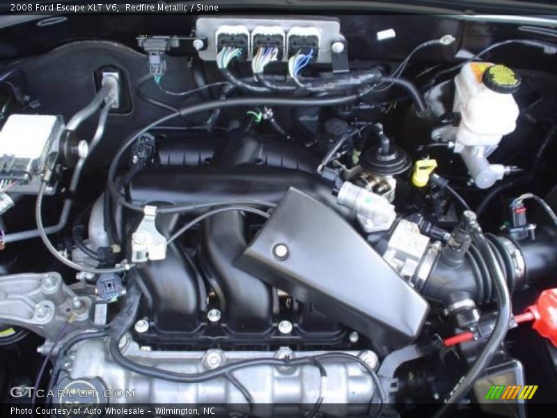 Redfire Metallic / Stone 2008 Ford Escape XLT V6
