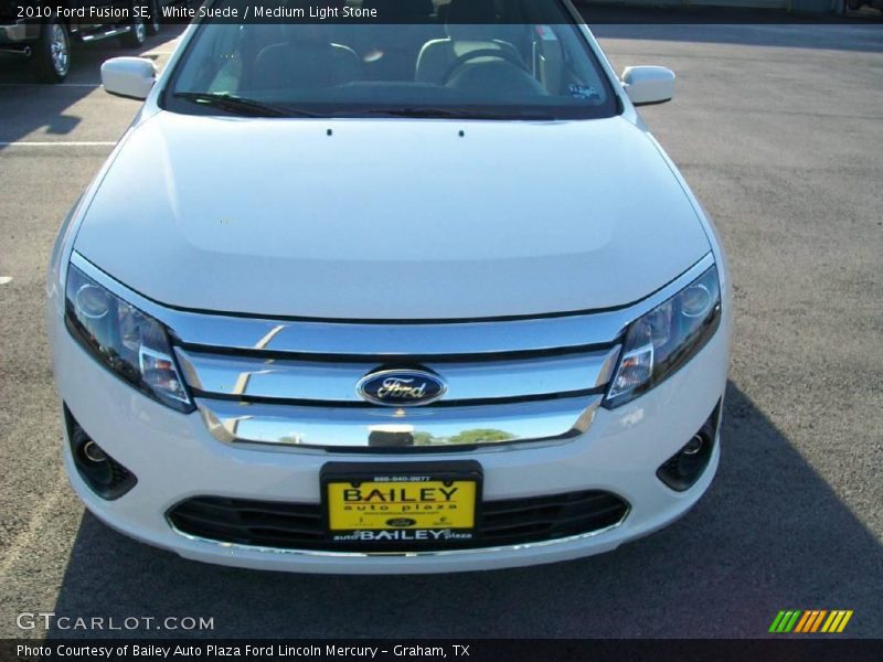 White Suede / Medium Light Stone 2010 Ford Fusion SE