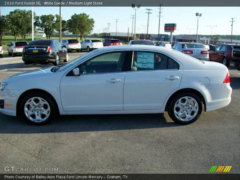 White Suede / Medium Light Stone 2010 Ford Fusion SE