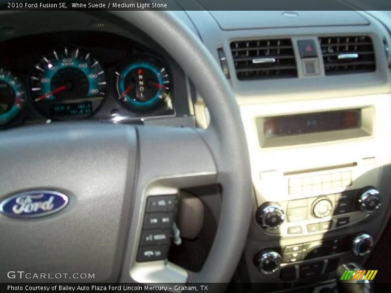 White Suede / Medium Light Stone 2010 Ford Fusion SE