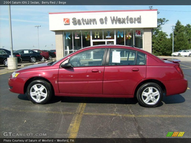 Berry Red / Beige 2006 Saturn ION 2 Sedan