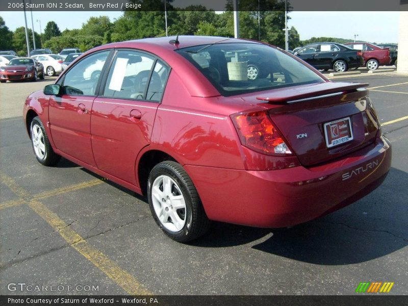 Berry Red / Beige 2006 Saturn ION 2 Sedan