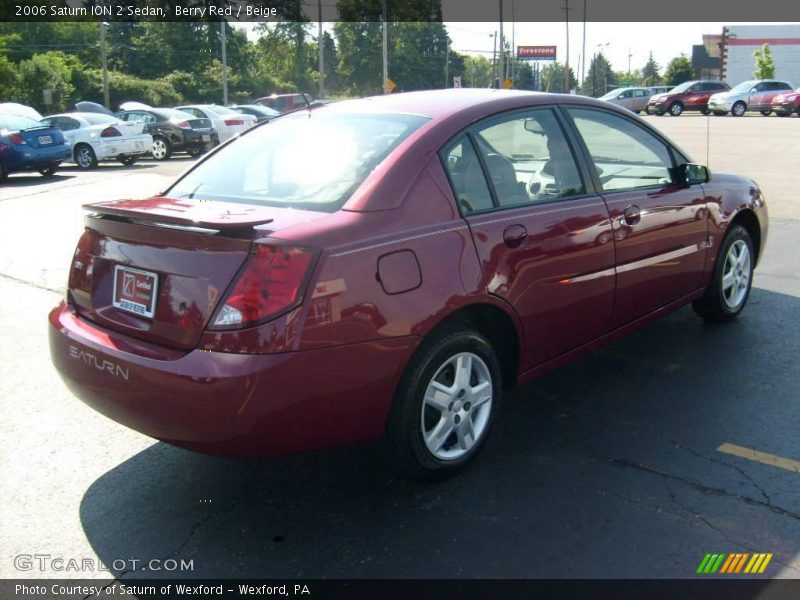 Berry Red / Beige 2006 Saturn ION 2 Sedan