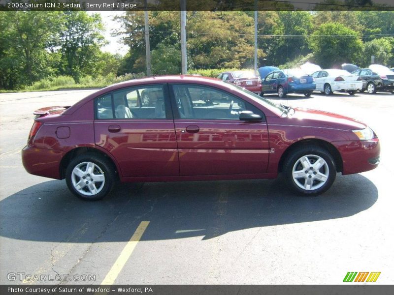 Berry Red / Beige 2006 Saturn ION 2 Sedan