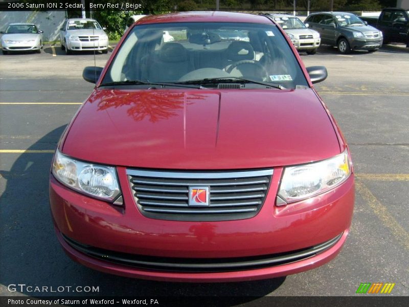 Berry Red / Beige 2006 Saturn ION 2 Sedan