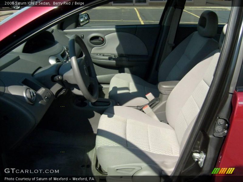 Berry Red / Beige 2006 Saturn ION 2 Sedan