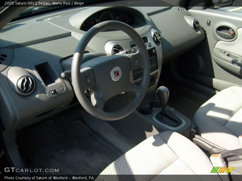Berry Red / Beige 2006 Saturn ION 2 Sedan
