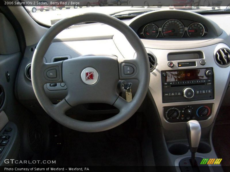 Berry Red / Beige 2006 Saturn ION 2 Sedan