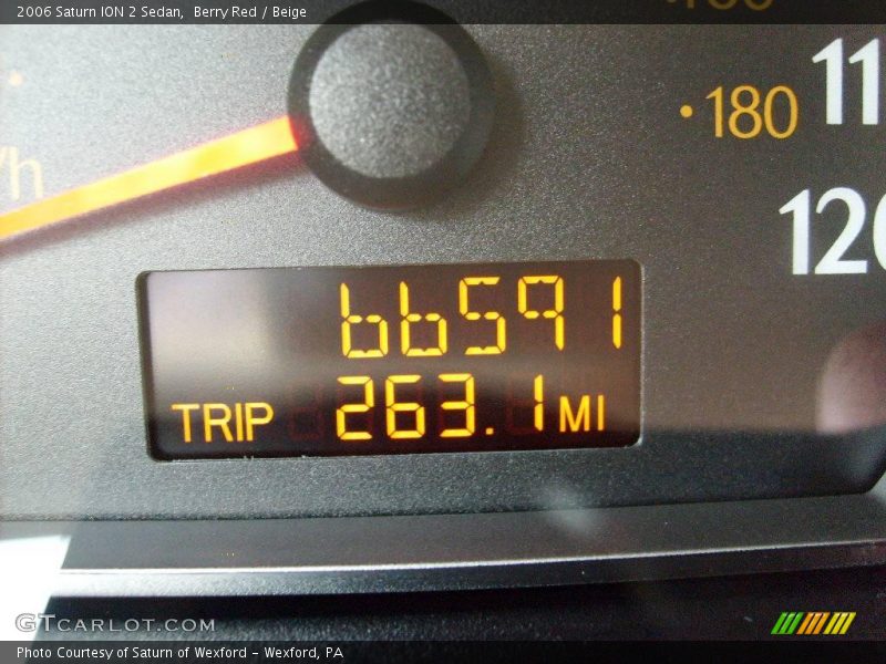 Berry Red / Beige 2006 Saturn ION 2 Sedan