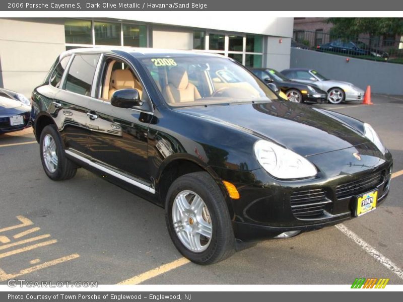 Dark Olive Metallic / Havanna/Sand Beige 2006 Porsche Cayenne S