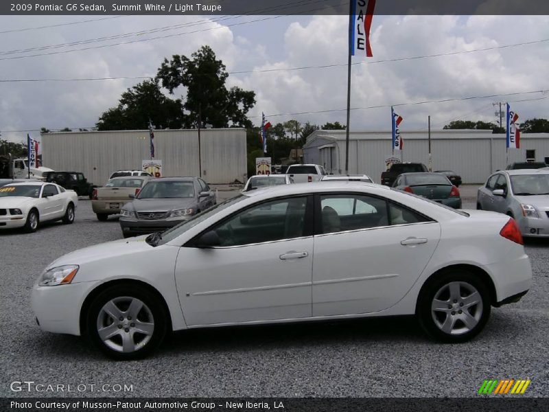 Summit White / Light Taupe 2009 Pontiac G6 Sedan