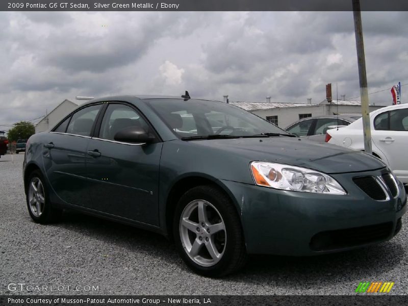 Silver Green Metallic / Ebony 2009 Pontiac G6 GT Sedan
