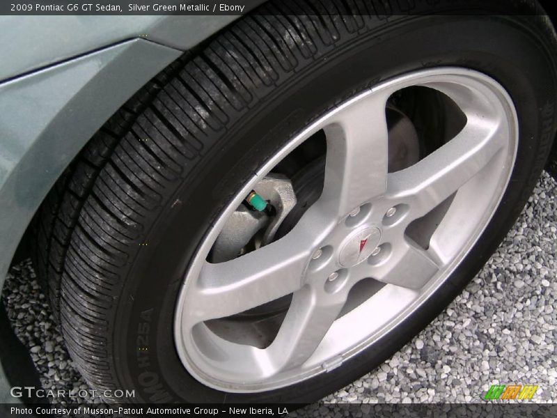 Silver Green Metallic / Ebony 2009 Pontiac G6 GT Sedan