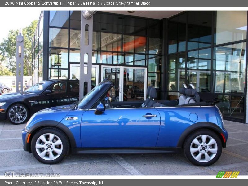 Hyper Blue Metallic / Space Gray/Panther Black 2006 Mini Cooper S Convertible