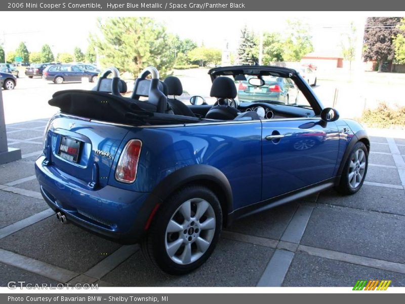 Hyper Blue Metallic / Space Gray/Panther Black 2006 Mini Cooper S Convertible