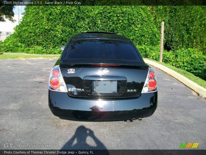 Super Black / Frost Gray 2005 Nissan Altima 2.5 S