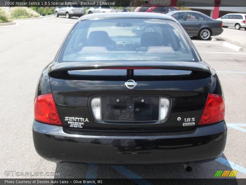Blackout / Charcoal 2006 Nissan Sentra 1.8 S Special Edition