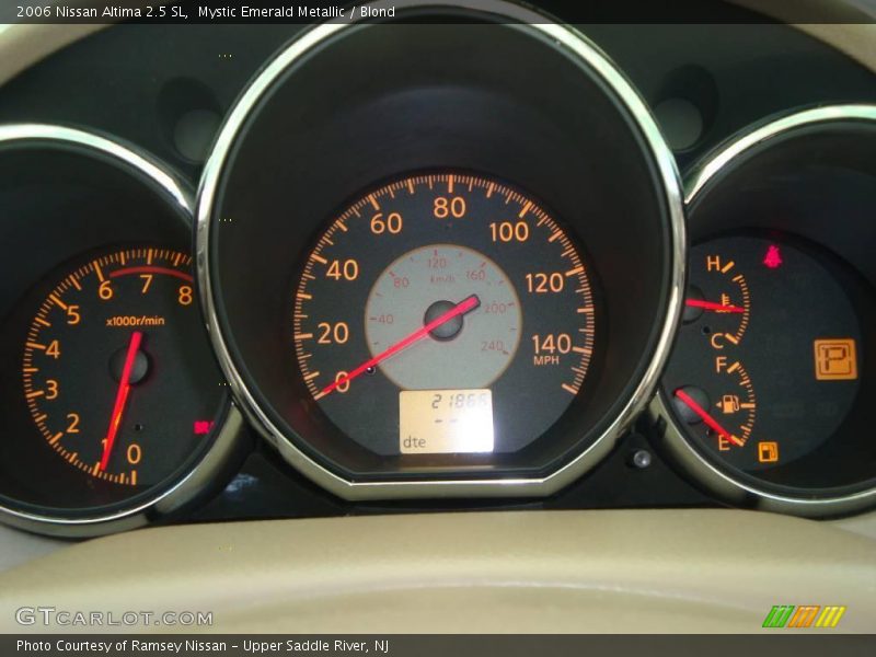 Mystic Emerald Metallic / Blond 2006 Nissan Altima 2.5 SL