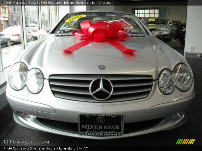 Brilliant Silver Metallic / Charcoal 2005 Mercedes-Benz SL 500 Roadster