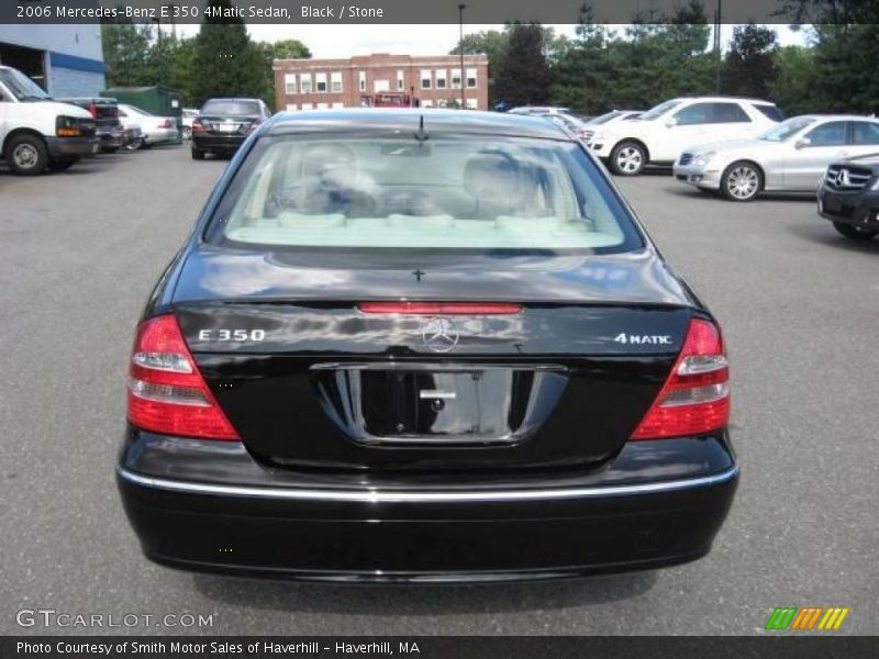 Black / Stone 2006 Mercedes-Benz E 350 4Matic Sedan