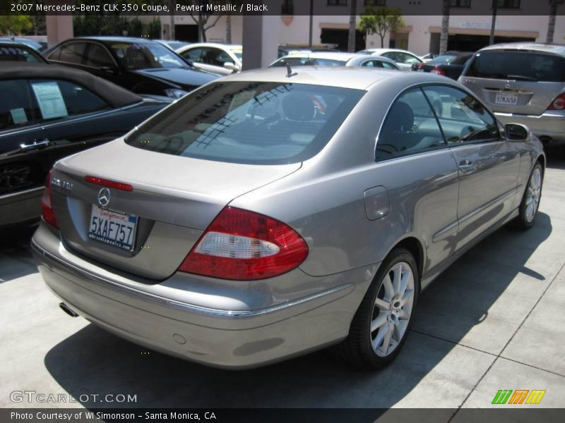 Pewter Metallic / Black 2007 Mercedes-Benz CLK 350 Coupe