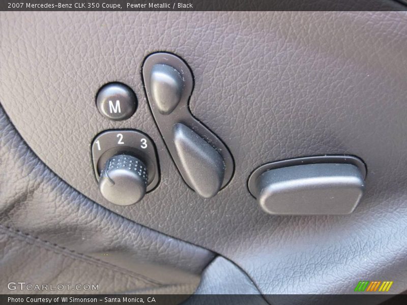 Pewter Metallic / Black 2007 Mercedes-Benz CLK 350 Coupe