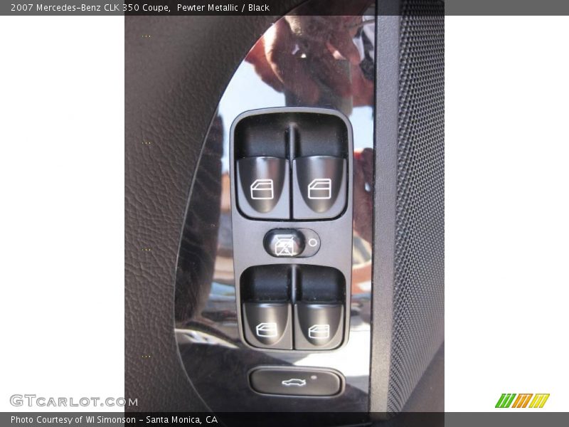 Pewter Metallic / Black 2007 Mercedes-Benz CLK 350 Coupe