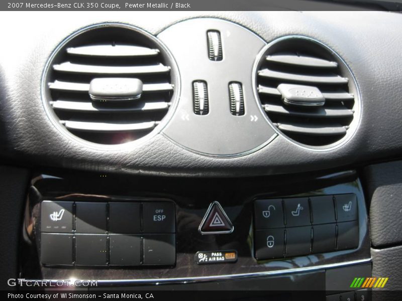 Pewter Metallic / Black 2007 Mercedes-Benz CLK 350 Coupe