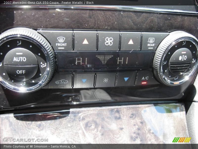 Pewter Metallic / Black 2007 Mercedes-Benz CLK 350 Coupe