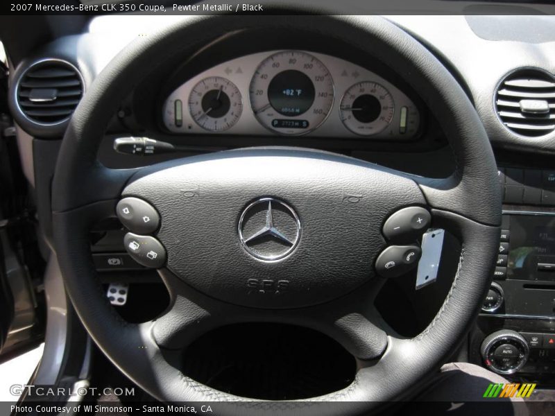 Pewter Metallic / Black 2007 Mercedes-Benz CLK 350 Coupe