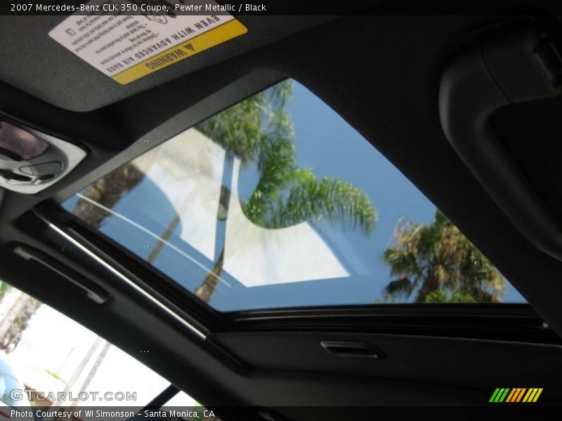 Pewter Metallic / Black 2007 Mercedes-Benz CLK 350 Coupe