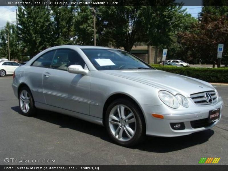 Iridium Silver Metallic / Black 2007 Mercedes-Benz CLK 350 Coupe