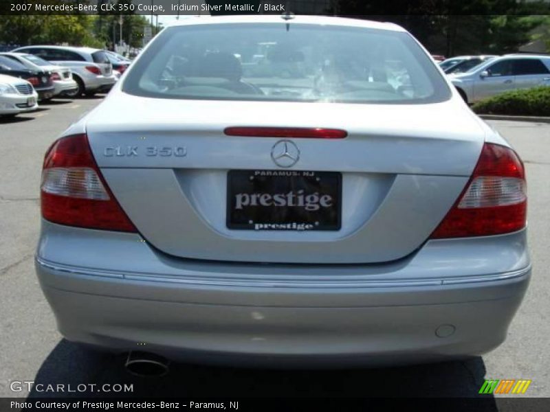 Iridium Silver Metallic / Black 2007 Mercedes-Benz CLK 350 Coupe