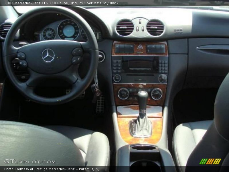 Iridium Silver Metallic / Black 2007 Mercedes-Benz CLK 350 Coupe