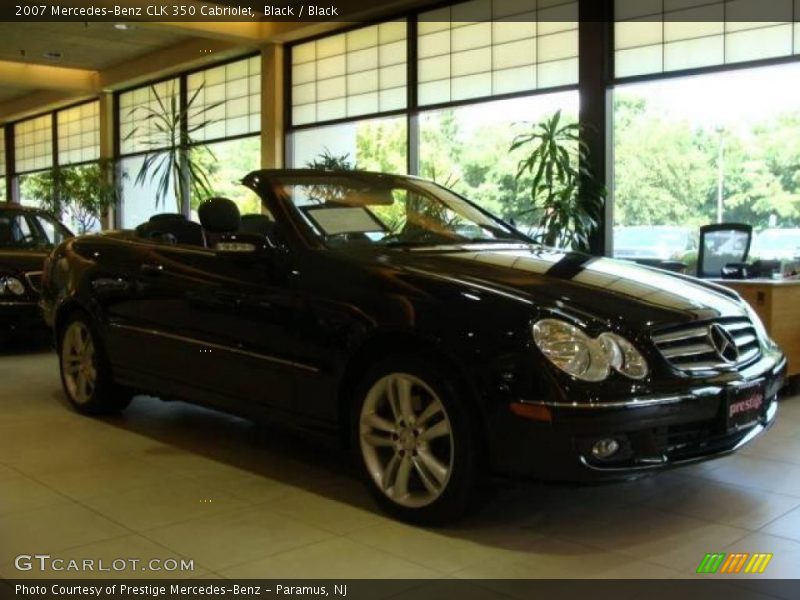 Black / Black 2007 Mercedes-Benz CLK 350 Cabriolet