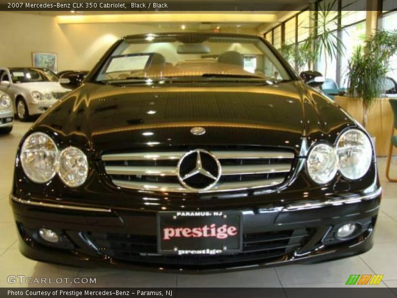 Black / Black 2007 Mercedes-Benz CLK 350 Cabriolet